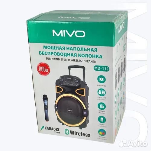 Мощная беспроводная аудио колонка Mivo MD-112