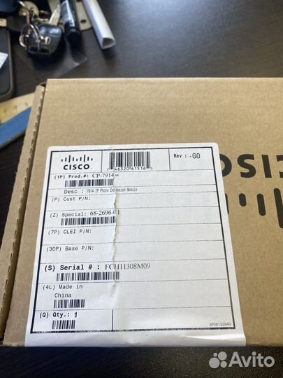 Модуль расширения функций Cisco IP Phone 7914