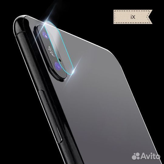 Защитное стекло для задней камеры на iPhone X