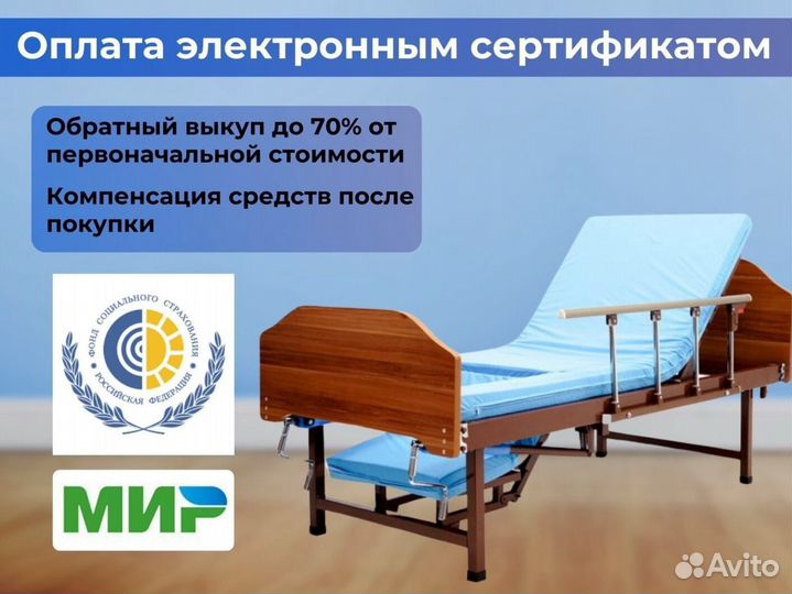 Кровать медицинская функциональная