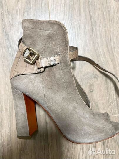 Ботильоны замшевые 39