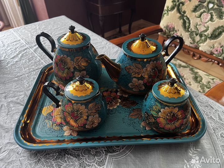 Чайный сервиз алюминиевый