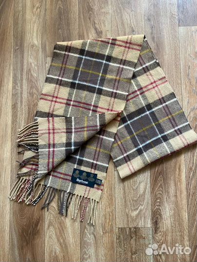 Шерстяной Шарф barbour в клетку Burberry