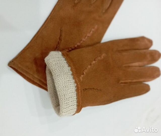 Перчатки натуральная замша