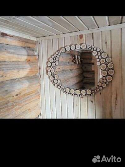 Панно из спилов дерева