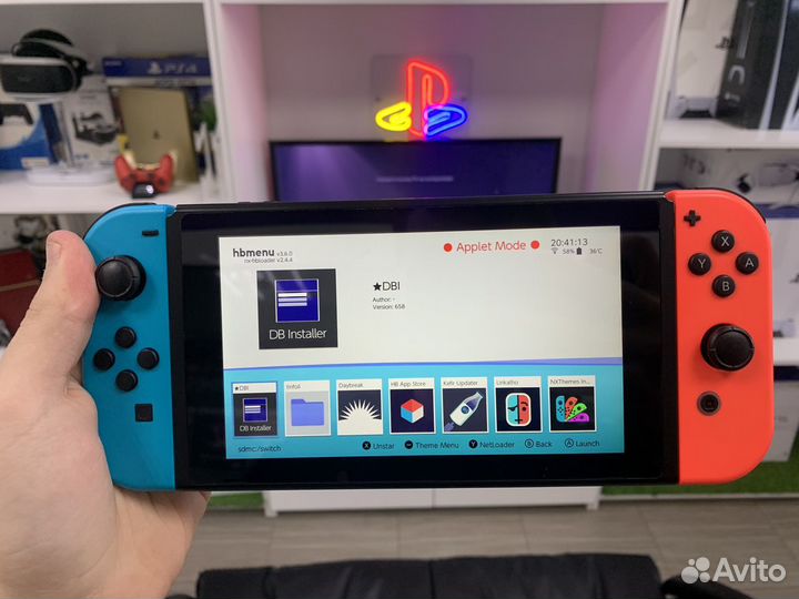 Прошитый Nintendo Switch 1 rev 128 GB