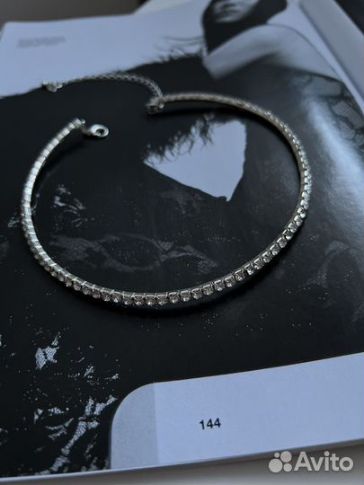 Колье чокер со стразами