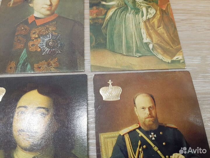 Календарики карманные Русские цари 19шт 1992г