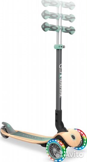 Самокат трехколесный Globber primo foldable wood l