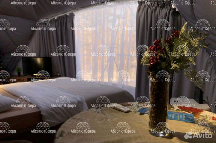 Шатер для глэмпинга. Юрта. Геокупол. Жилой модуль