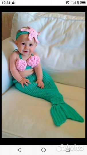 Костюм русалки 0+ для фотосессии