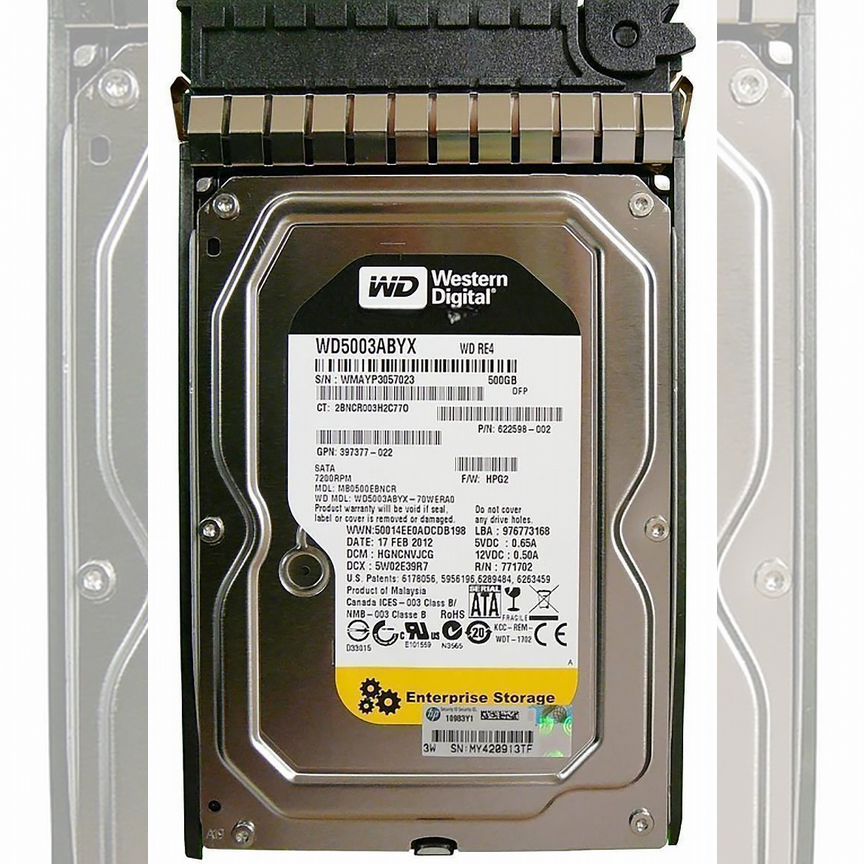 [MB0500EBNCR] Жесткий Диск Hp 500gb Sata2 3,5" Hdd Mb0500ebncr
