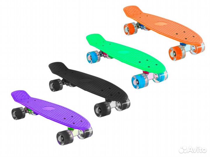 Круизер-скейт со светящимися колесами