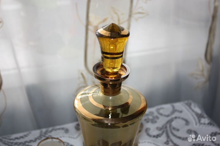 Графин с 6-ю рюмками (Богемия)