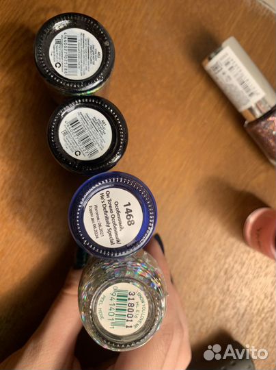 Лак для ногтей opi,masura,bow,star dust