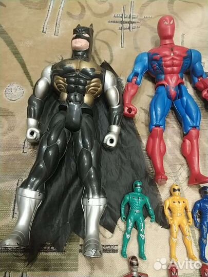 Игрушка Солдатики, человек Паук, Бетмен, набор