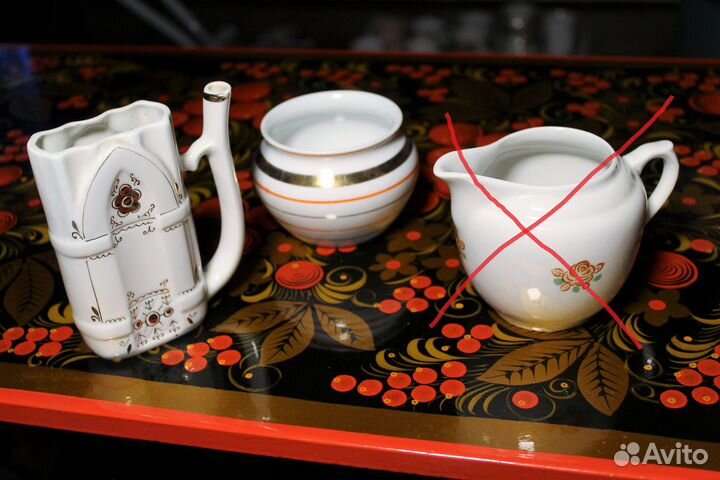 Чашки, блюдца, бокалы, кружки, стаканы, сахарница