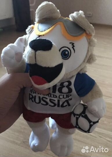 Волк Забивака Wolf mascot fifa 2018 33см