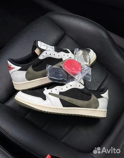 Кроссовки Travis Scott Nike Air Jordan 1 Low Olive