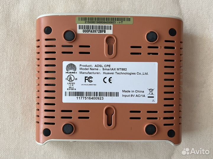 Adsl модем Huawei SmartAX MT882