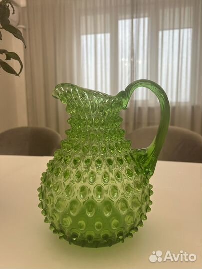 Кувшин, kvetna, зеленый графин, красивый