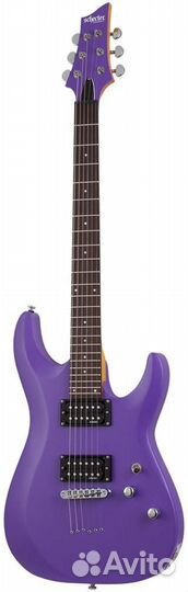 Schecter C-6 deluxe satin dark purple - электрогит
