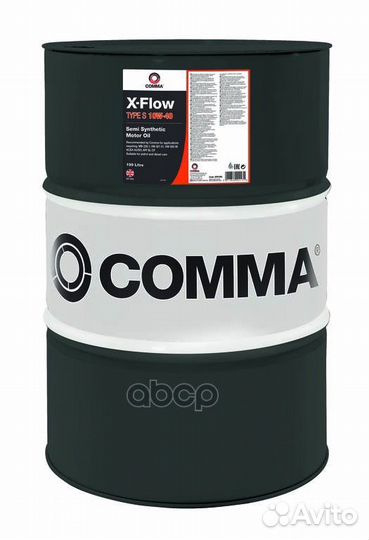 Comma 10W40 X-flow type S (199L) масло мот. полус