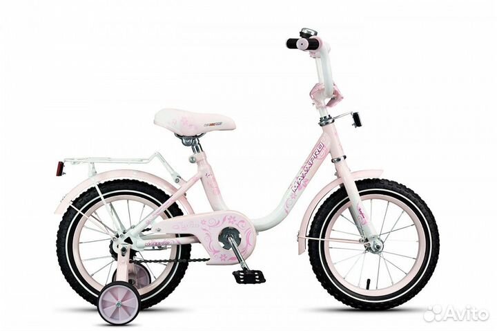 Велосипед 14д maxxpro sofia бело-светло-розовый