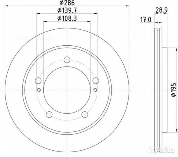Nisshinbo ND9015 Диск тормозной перед