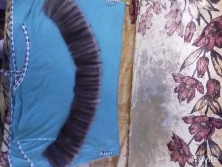 Воротник из хвостиков норки