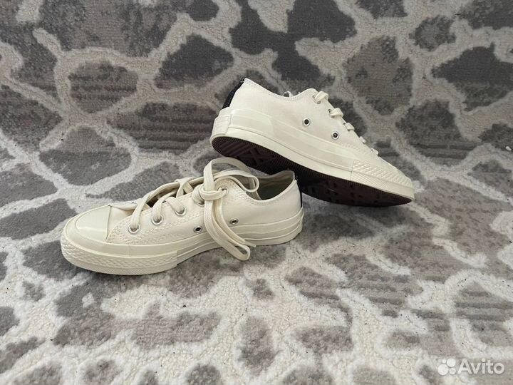 Кеды Converse Comme des Garçons Play белые