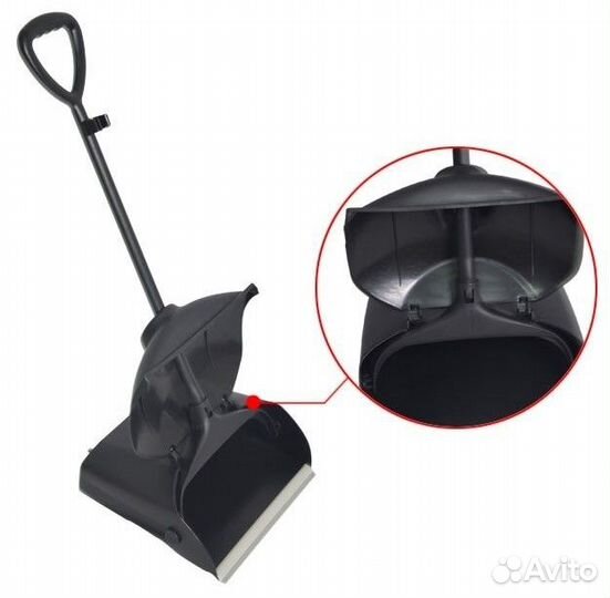 Совок-контейнер и щетка