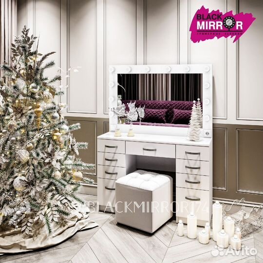 Гримерный столик под пуф в спальню