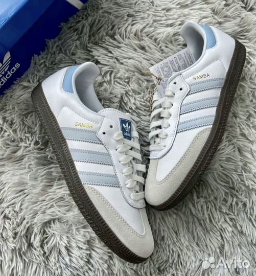 Adidas samba og halo blue