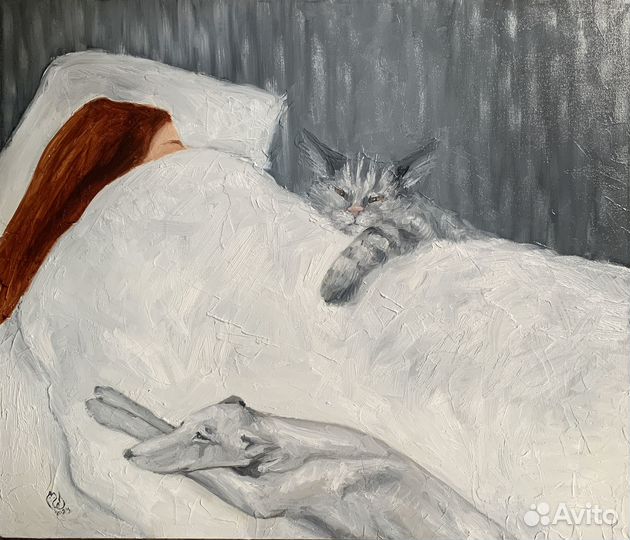 Картина маслом на холсте 60х70 см