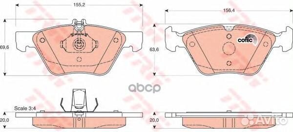 Колодки дисковые перед. MB W210 E240-430 95