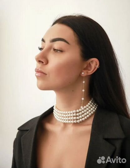 Черные атласные перчатки Аренда