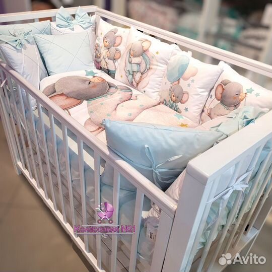 Комплект постельного белья в детскую кроватку