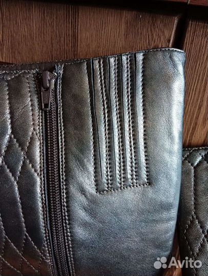 Сапоги осень весна женские 40 кожа