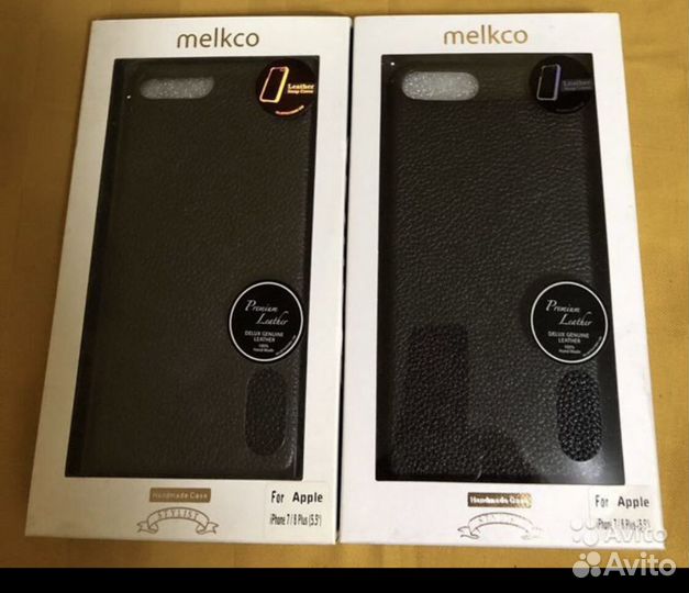 Чехол кожаный melkco iPhone 7/8 plus; iPhone 10