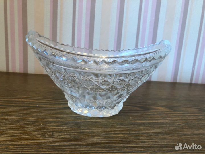 Салатник хрустальный