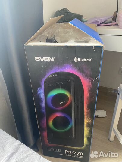 Колонка sven ps-770 большая bluetooth с караоке