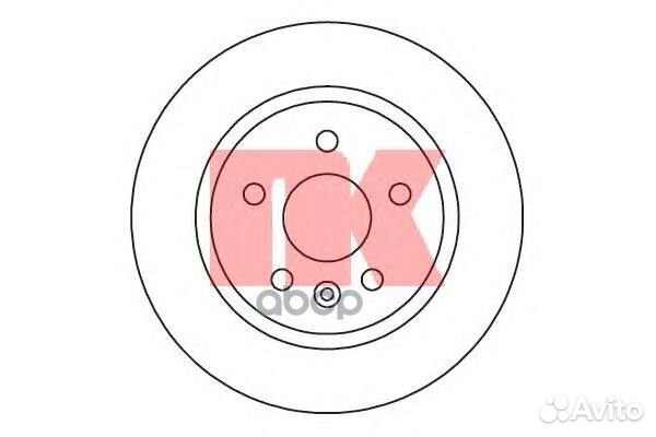 205014NK диск тормозной задний Opel Astra J 1