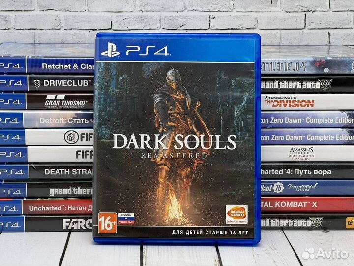 Dark Souls remastered PS4 диск