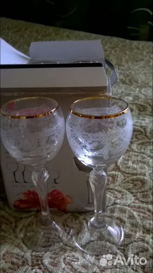 Набор бокалов из чешского стекла в упаковке rona