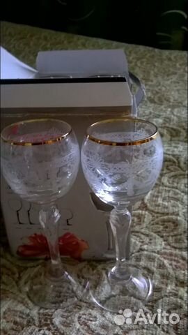 Набор бокалов из чешского стекла в упаковке rona