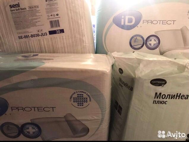 Пеленки 60 90 и другие средства по уходу. Доставка