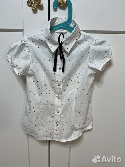 Блузки школьные короткий и длинный рукав