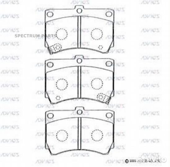 Тормозные колодки advics advics E1N014