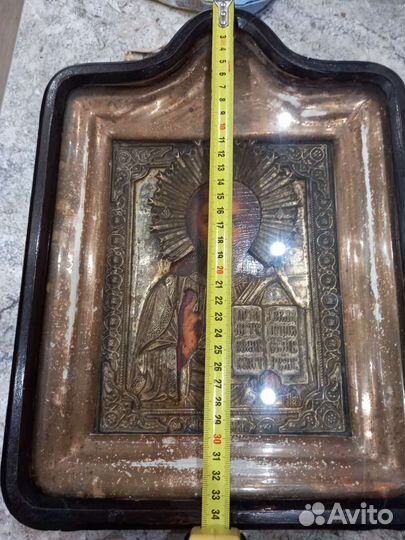 Старинная икона Спас Вседержитель